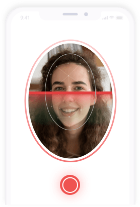 Face verification through liveness detection